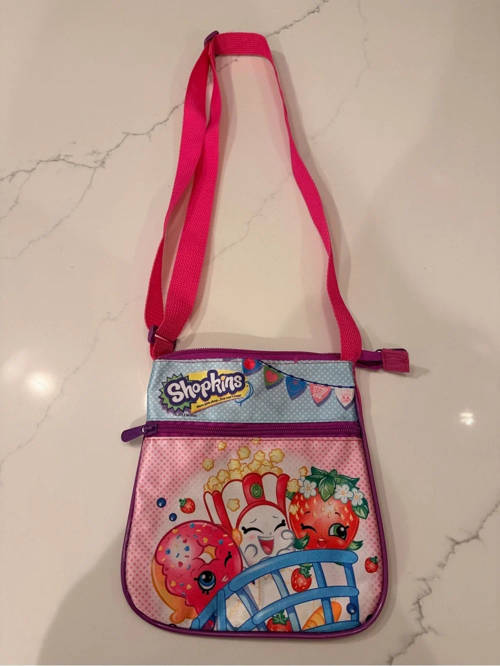 Shopkins Pink and Purple Kids Crossbody Bag